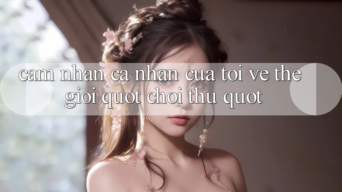Cảm Nhận Cá Nhân Của Tôi Về Thế Giới " Chơi Thử" Cảm Nhận Cá Nhân Của Tôi Về Thế Giới " Chơi Thử"