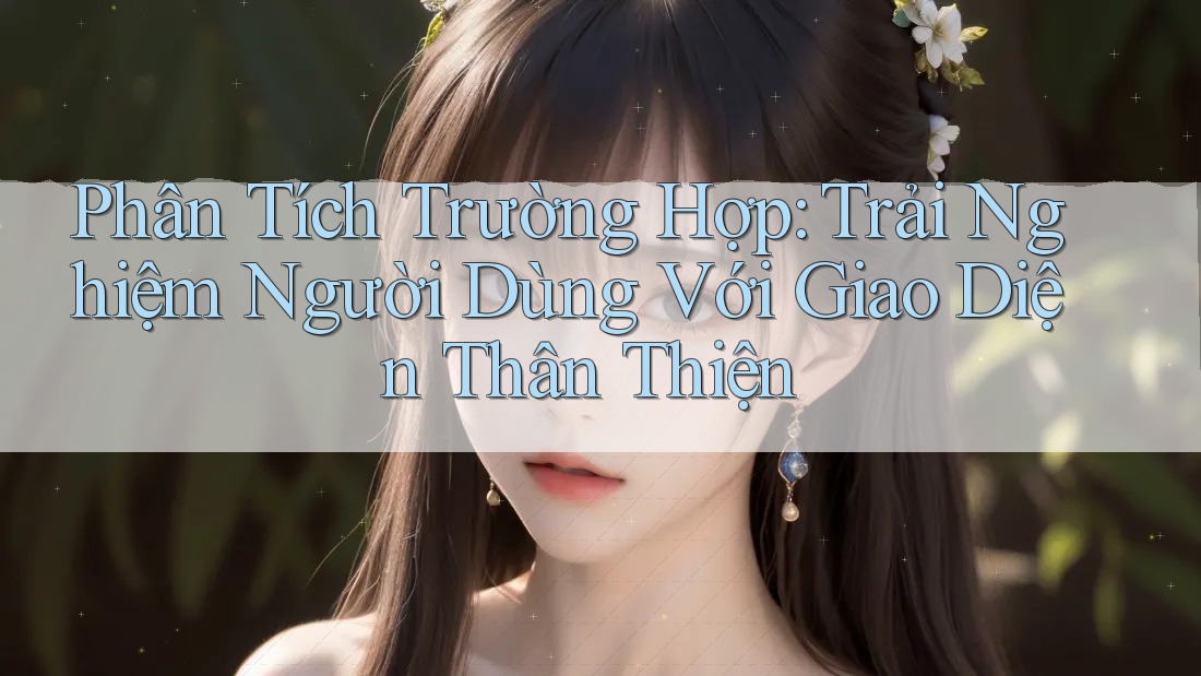 Phân Tích Trường Hợp: Trải Nghiệm Người Dùng Với Giao Diện Thân Thiện