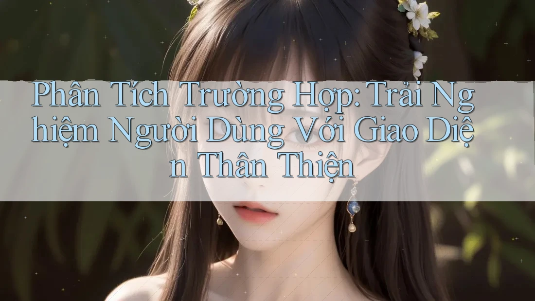 Phân Tích Trường Hợp: Trải Nghiệm Người Dùng Với Giao Diện Thân Thiện