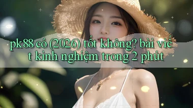 pk88 có (2026) tốt không bài viết kinh nghiệm trong 2 phút