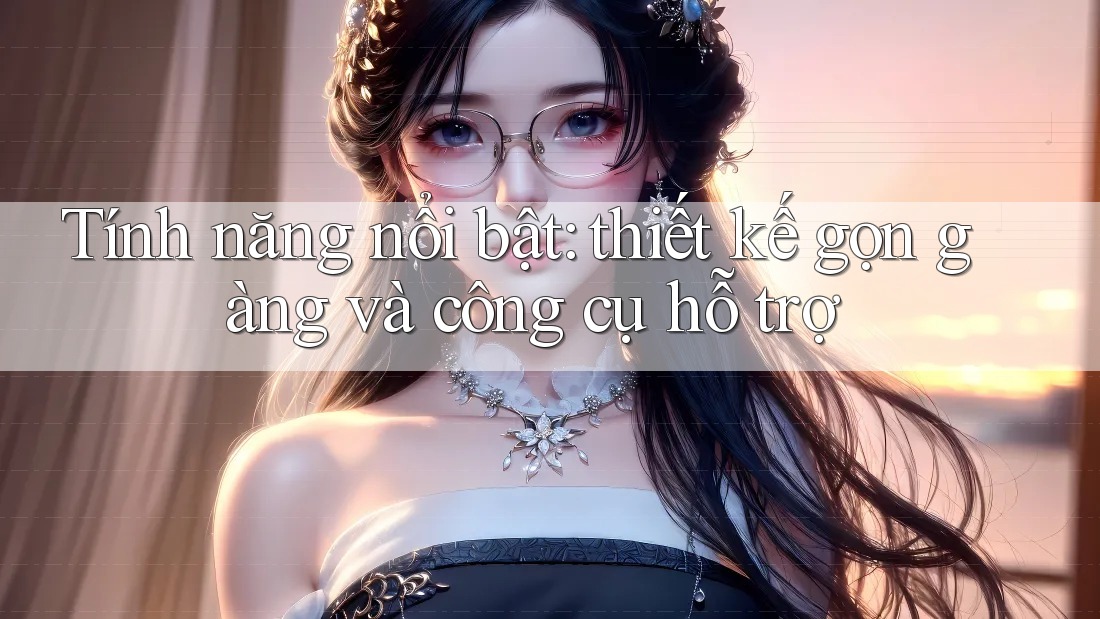 Tính năng nổi bật: thiết kế gọn gàng và công cụ hỗ trợ